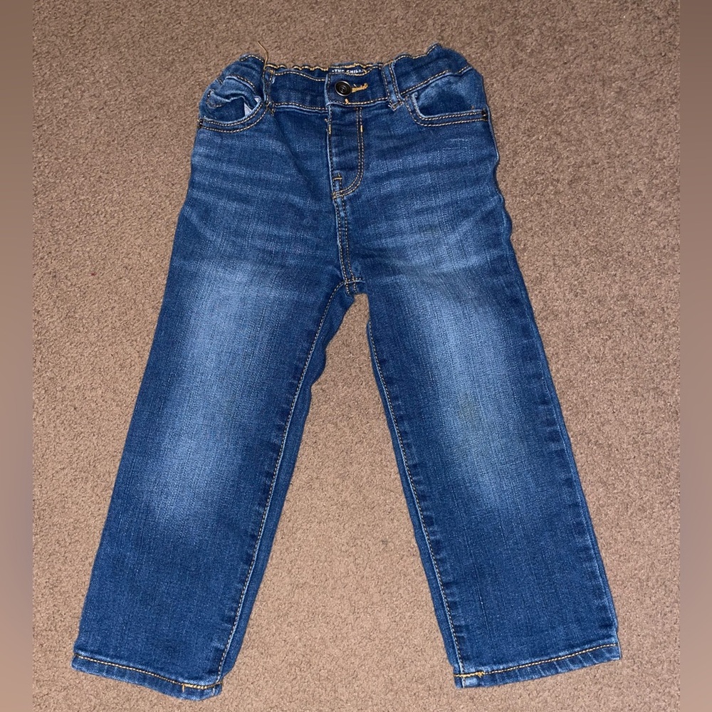 Children’s place toddler boys straight leg jeans, size 3T